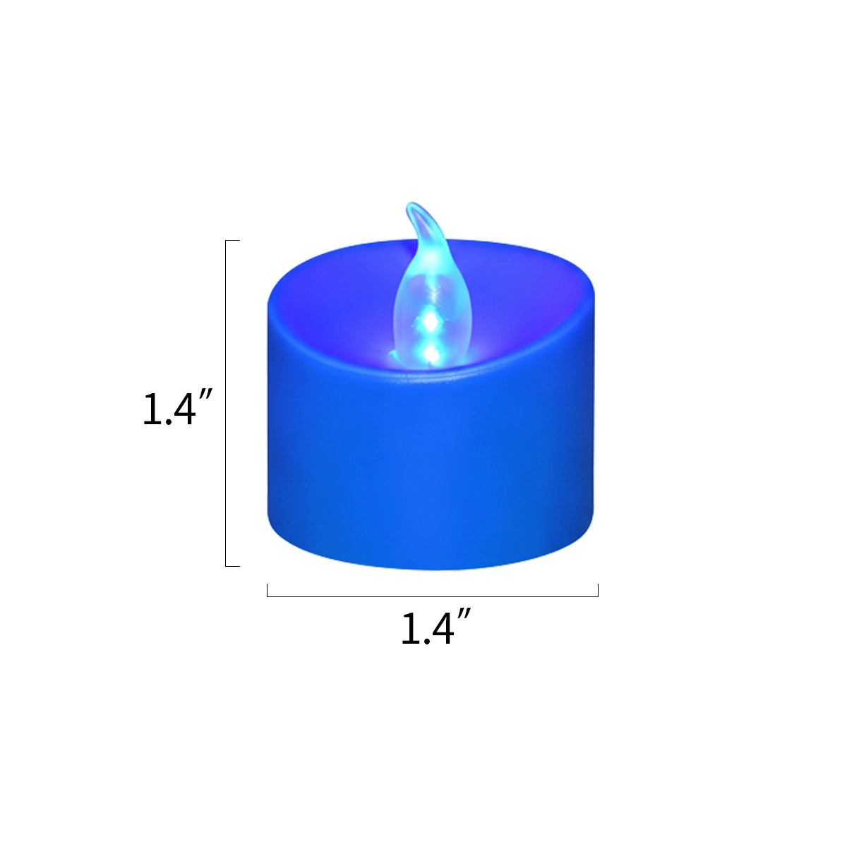 Antizer Blue LED Flameless Candle Tealights 100 Pack × 18