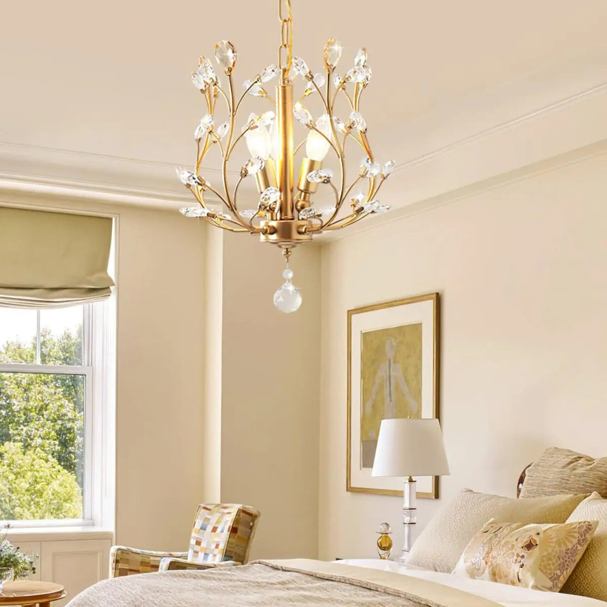 Antizer Branch Crystal Chandelier for Living Room