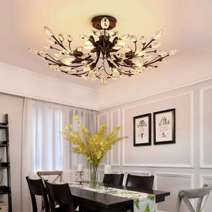 Antizer Branch Crystal Chandelier for Living Room