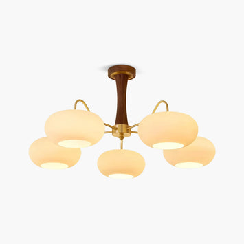 Antizer Brass Wooden Persimmon Chandelier