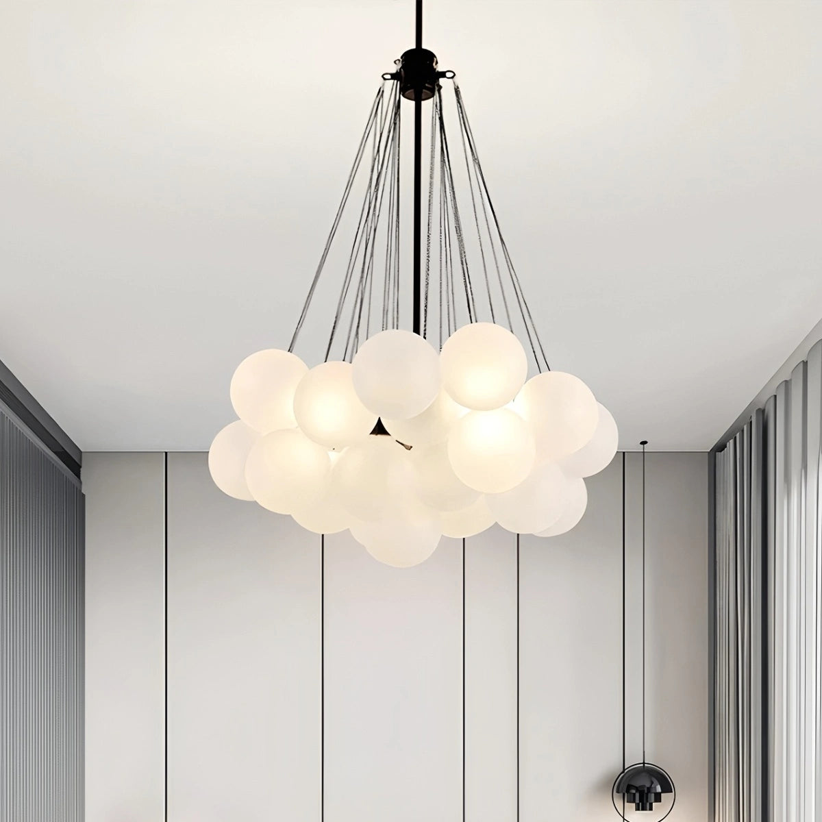 Antizer Modern Bubble Glass Chandelier for Living Room