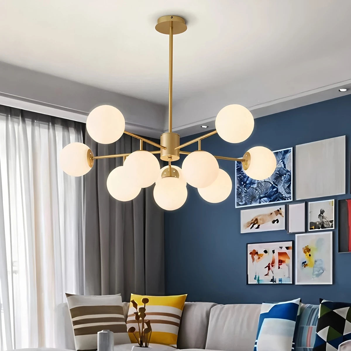 Antizer Camilla Glass Chandelier for Living Room