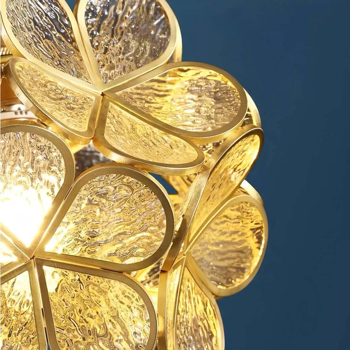Antizer Cherry Blossom Stained Glass Pendant Light
