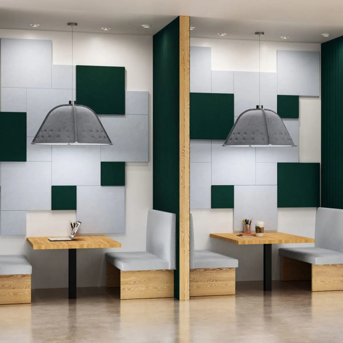 Antizer Clock Shaped Hot Pressed Acoustic Pendant Light