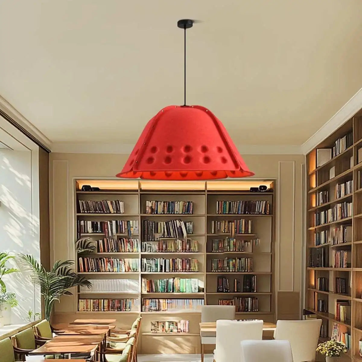 Antizer Clock Shaped Hot Pressed Acoustic Pendant Light