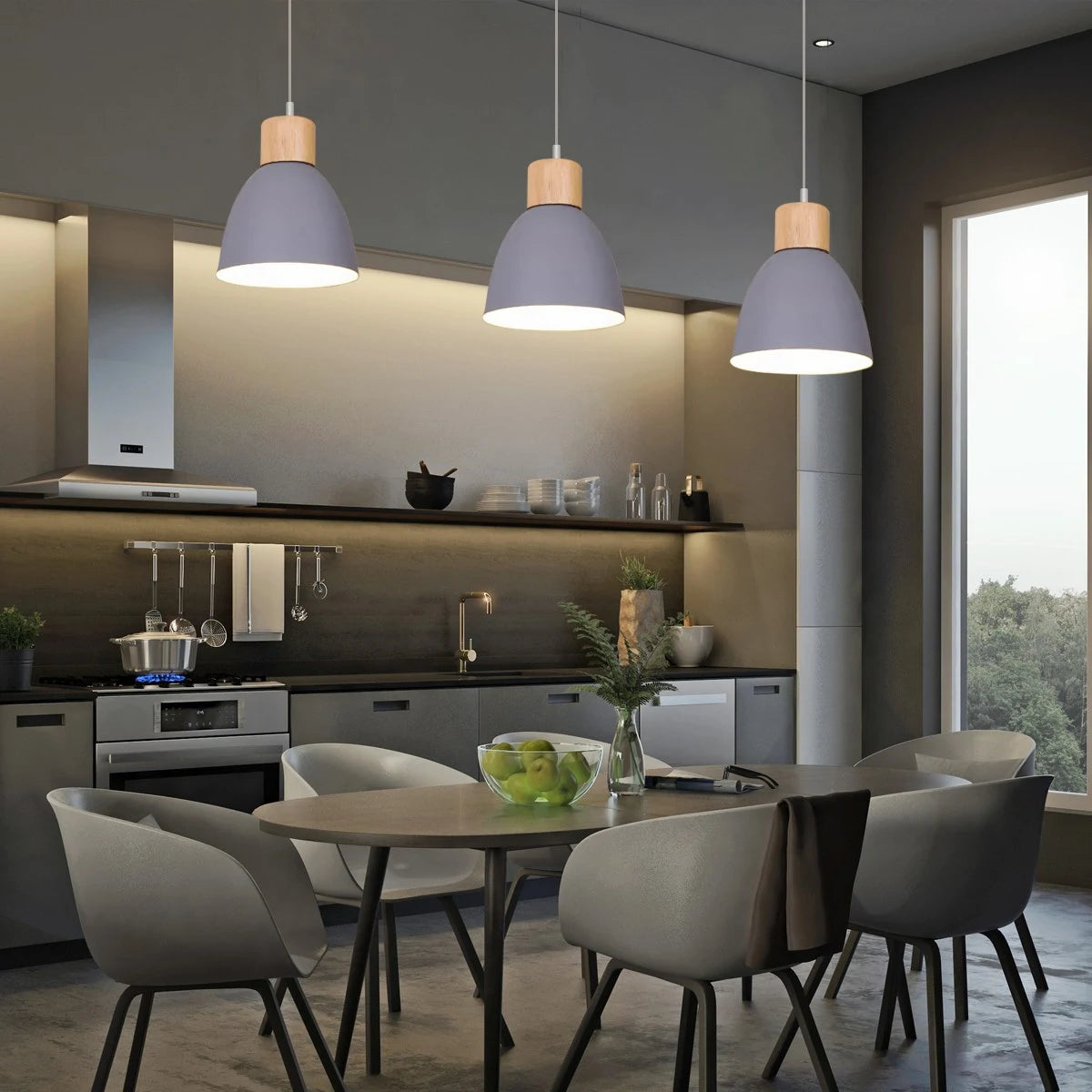 Antizer Colorato Aluminum Pendant Light for Kitchen