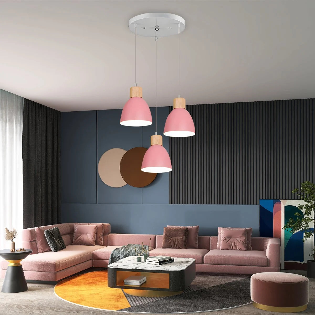 Antizer Colorato Aluminum Pendant Light for Kitchen
