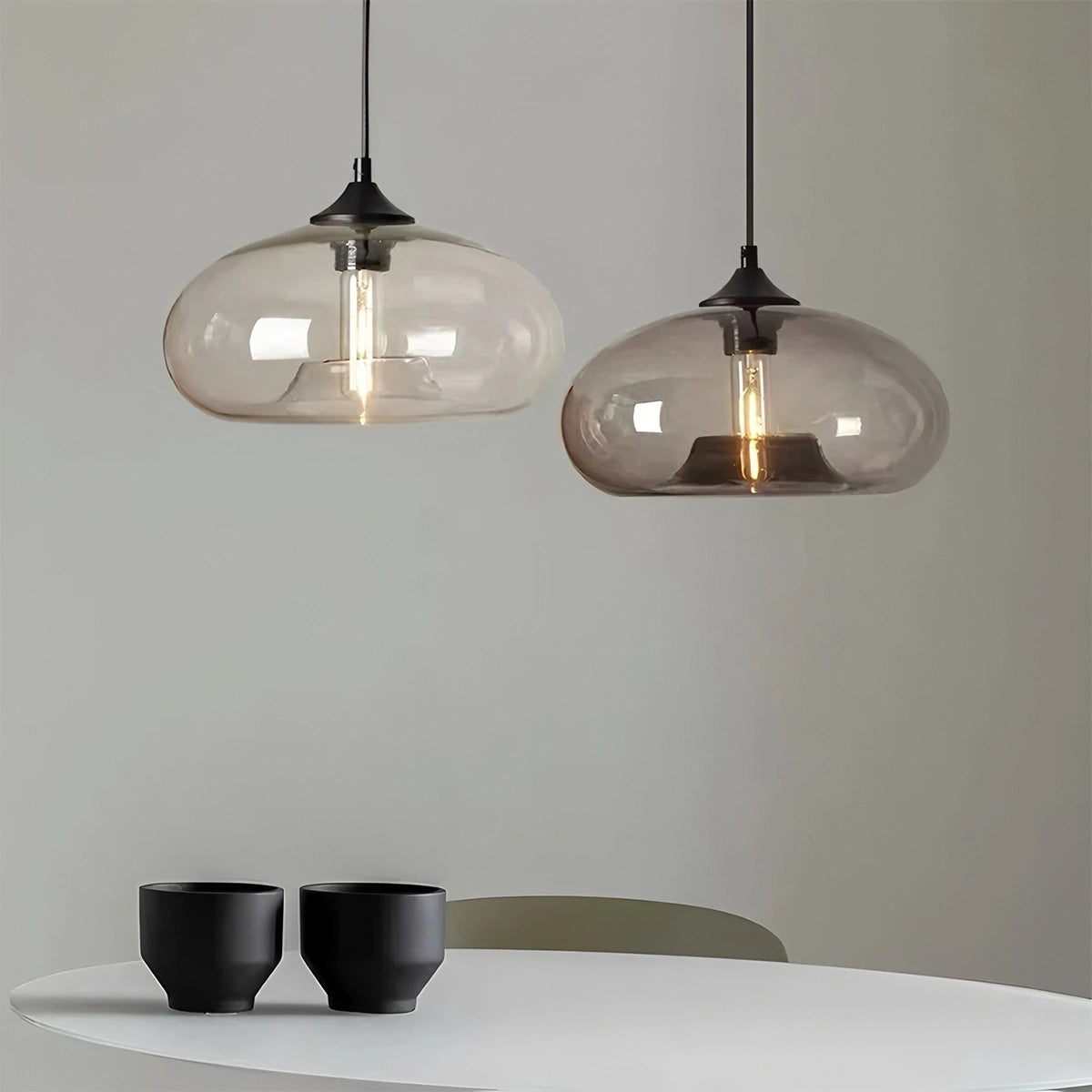 Antizer Colorful Glass Pendant Light for Dining Area