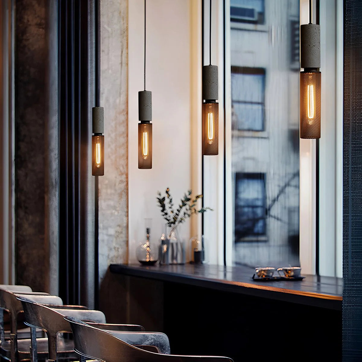 Antizer Concrete Industry Pendant Lamp for Kitchen