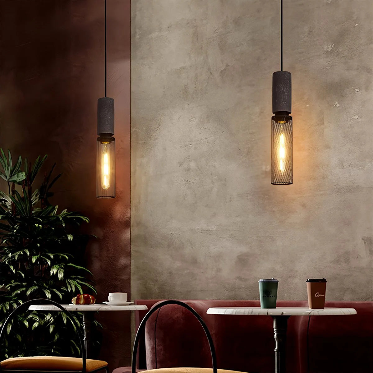 Antizer Concrete Industry Pendant Lamp for Kitchen