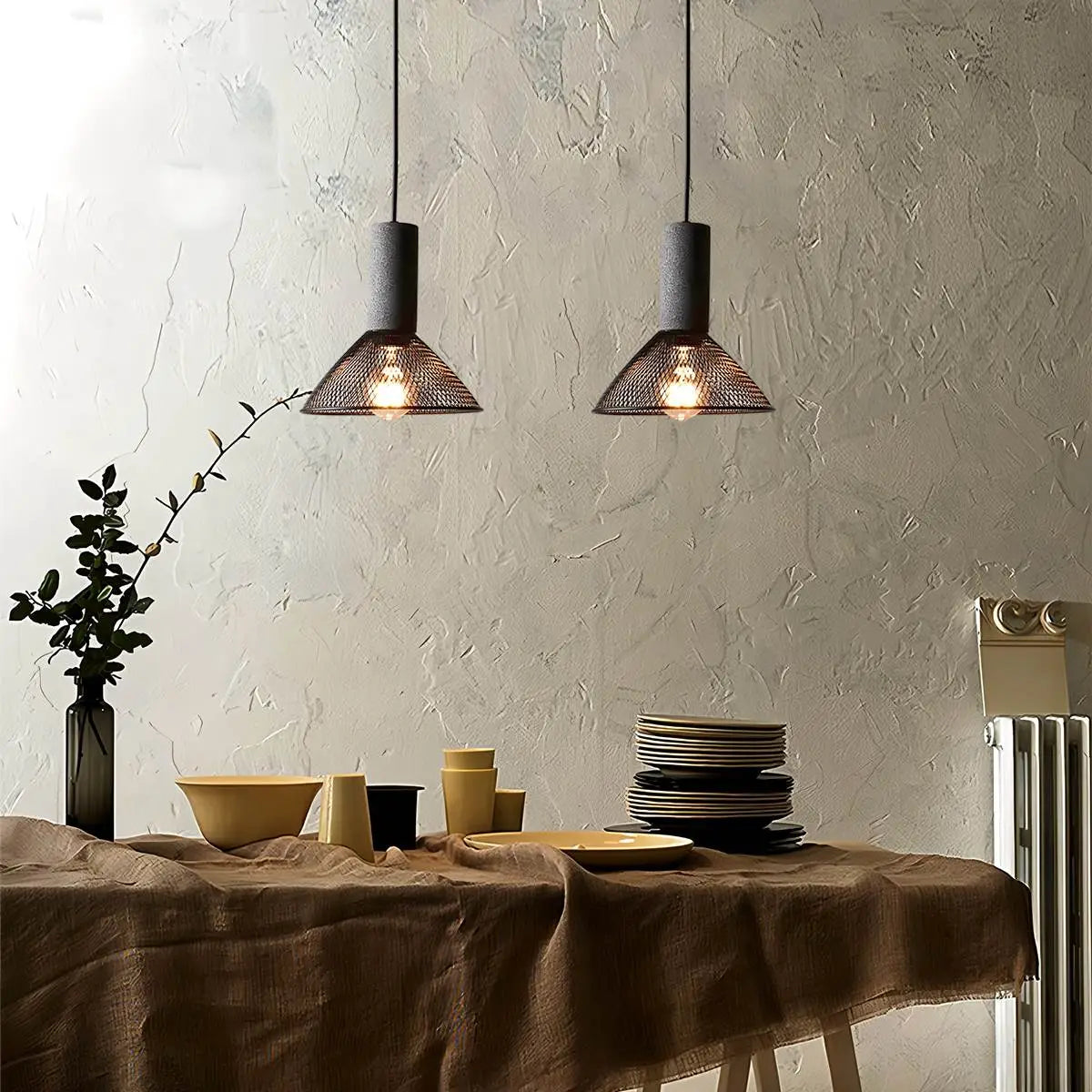Antizer Concrete Industry Pendant Lamp for Kitchen