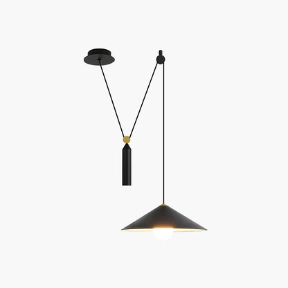 Antizer Cone Counterweight Pulley Swag Pendant Lamp