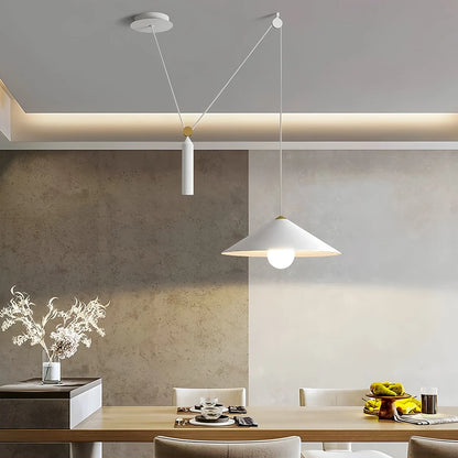 Antizer Cone Counterweight Pulley Swag Pendant Lamp