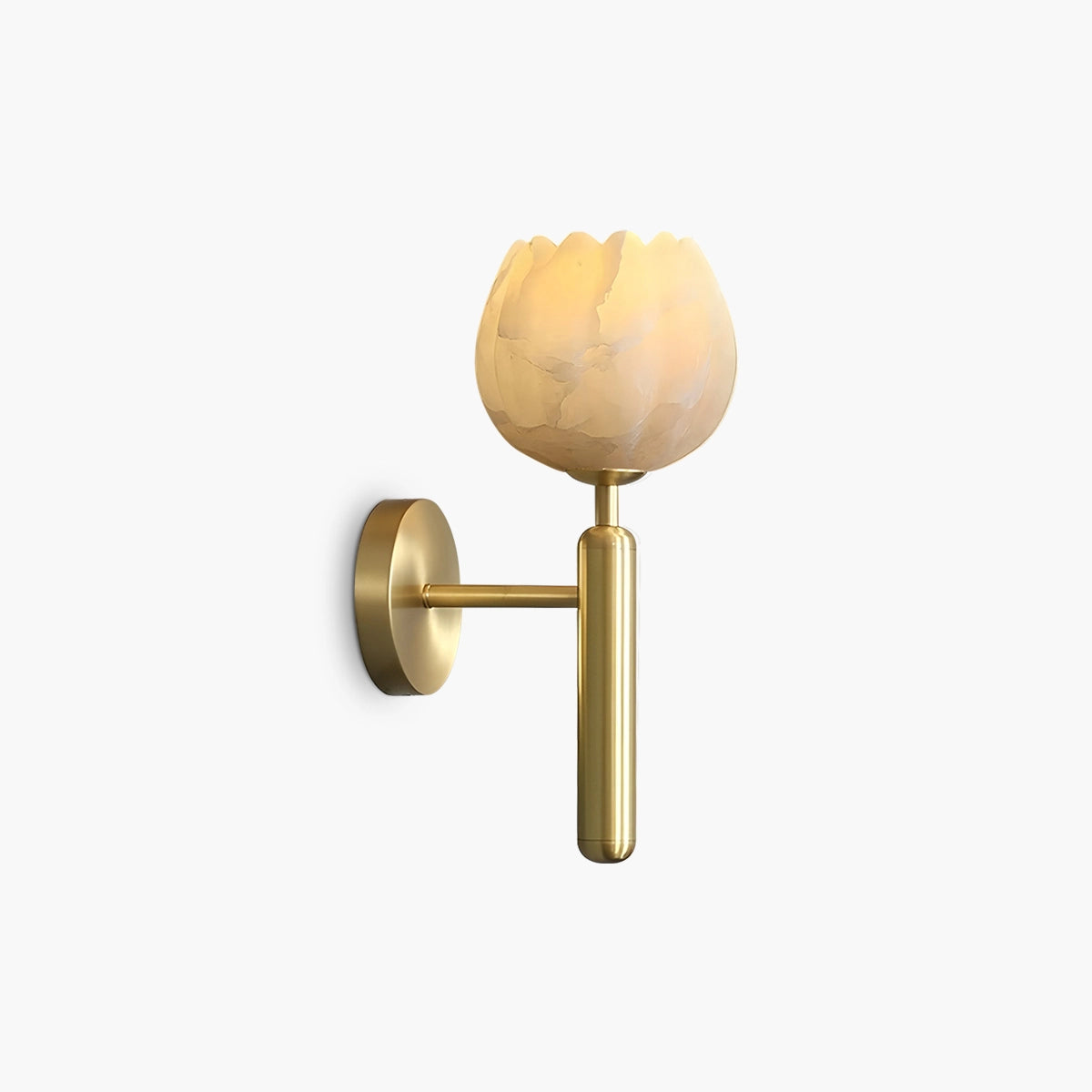 Antizer Creative Flower Shaped Alabaster Wall Lamp