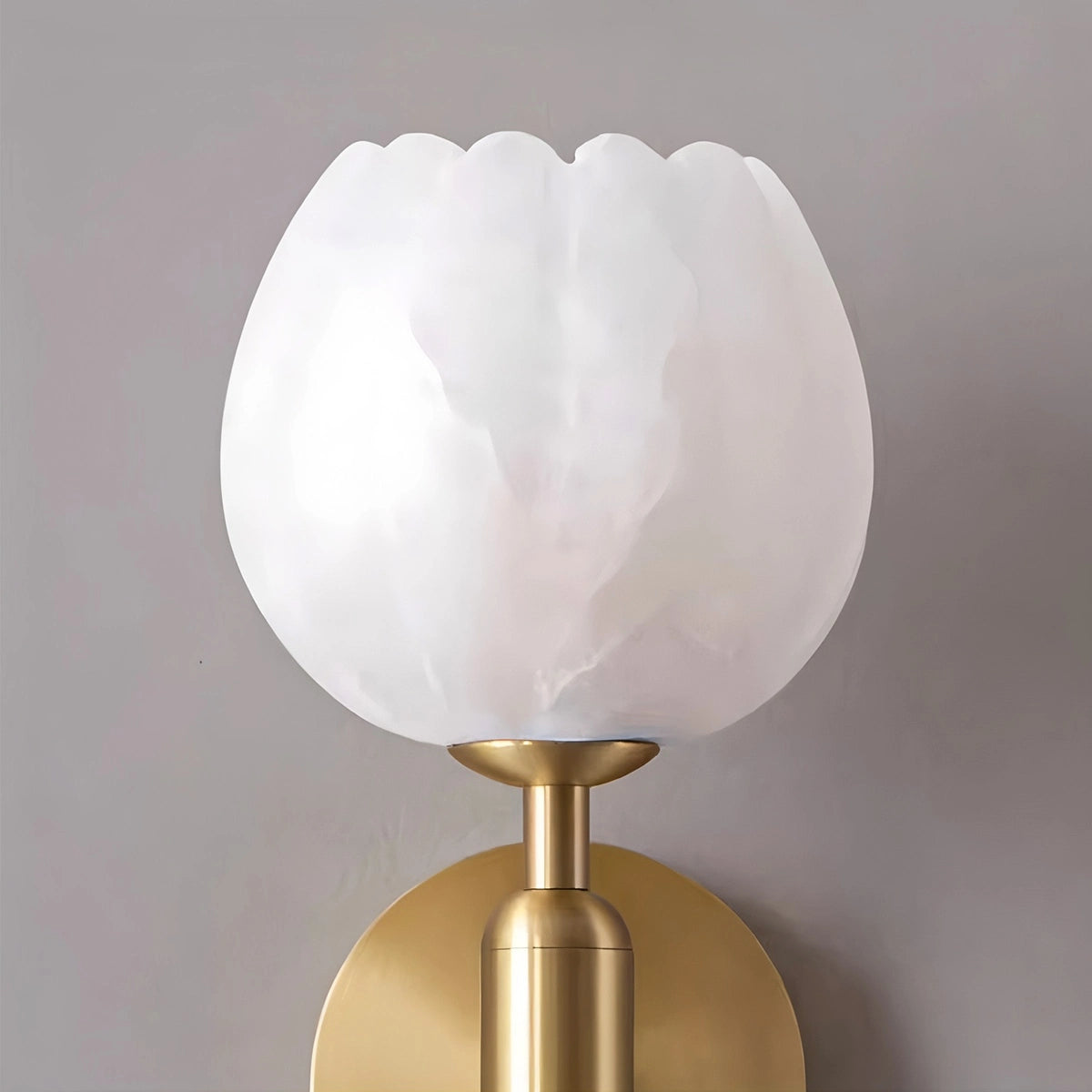 Antizer Creative Flower Shaped Alabaster Wall Lamp