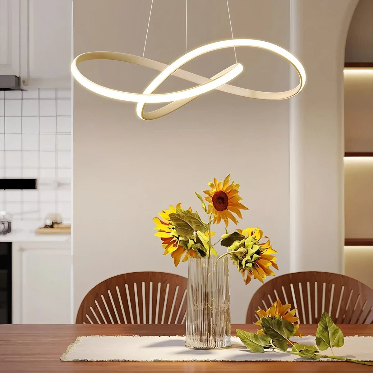 Antizer Creative Linear Pendant Light Living Rooms & Kitchens