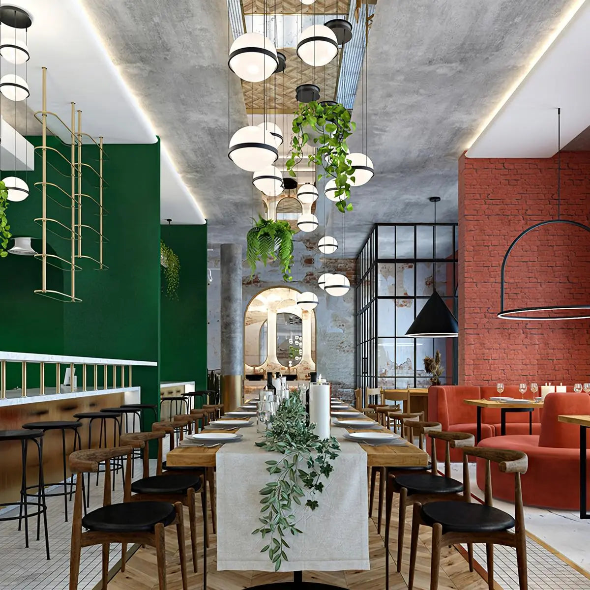 Antizer Creative Minimalist Plants Pendant Light