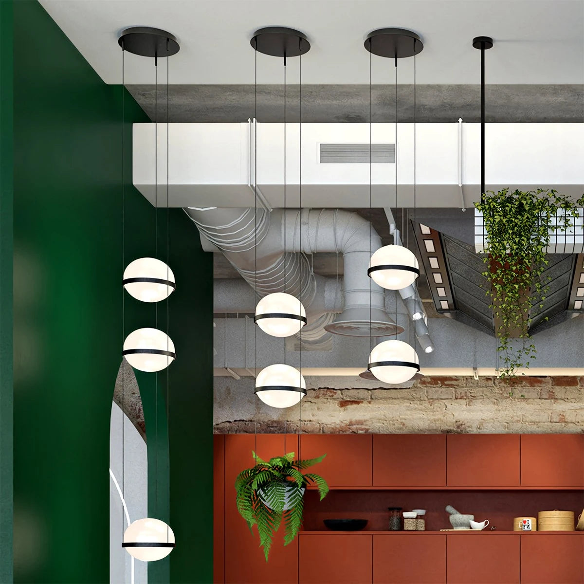 Antizer Creative Minimalist Plants Pendant Light