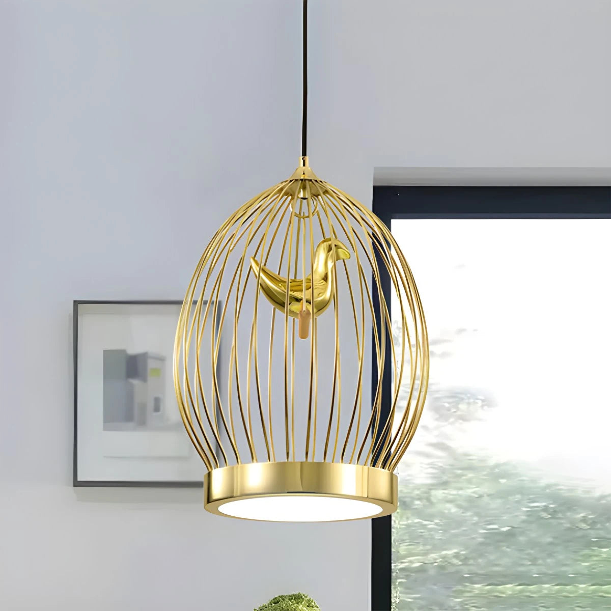 Antizer Creative Birdcage Pendant Light for Living Room