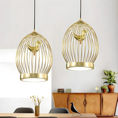 Antizer Creative Birdcage Pendant Light for Living Room