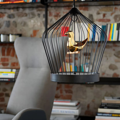 Antizer Creative Birdcage Pendant Light for Living Room