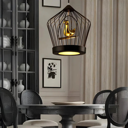 Antizer Creative Birdcage Pendant Light for Living Room