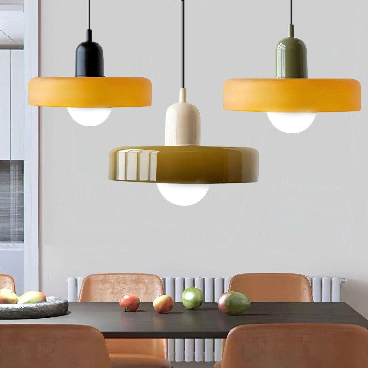 Antizer Modern Bauhaus Glass Pendant Light