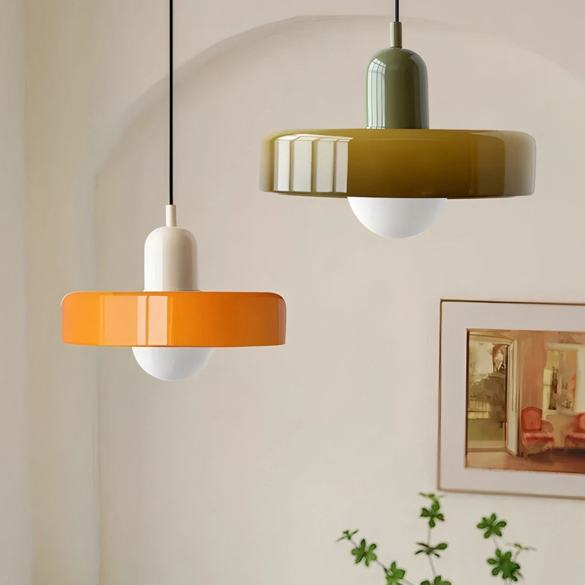 Antizer Modern Bauhaus Glass Pendant Light