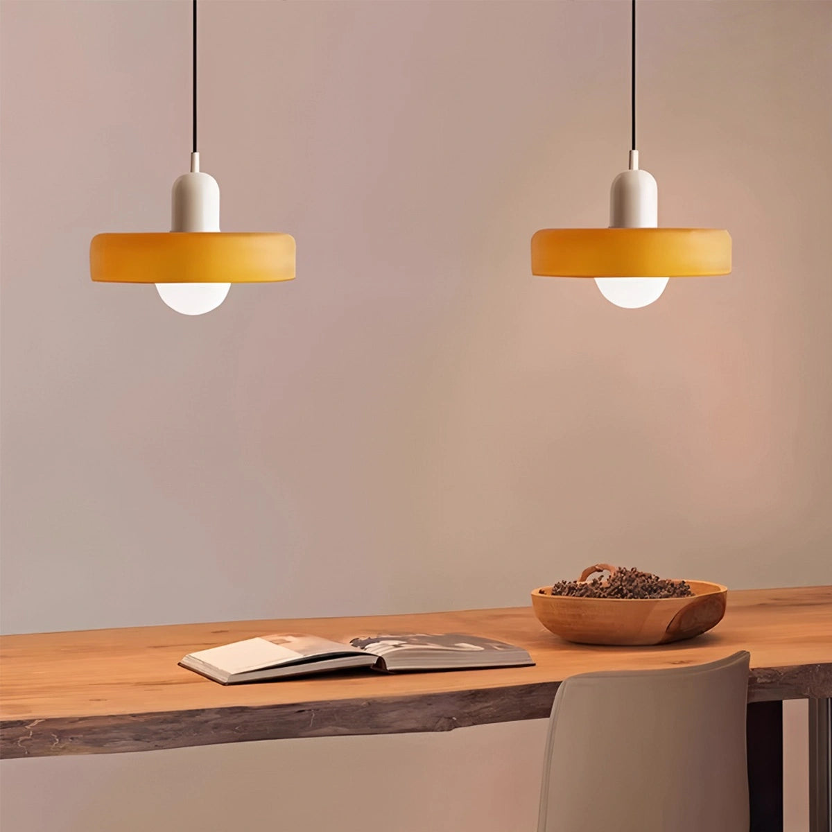 Antizer Modern Bauhaus Glass Pendant Light