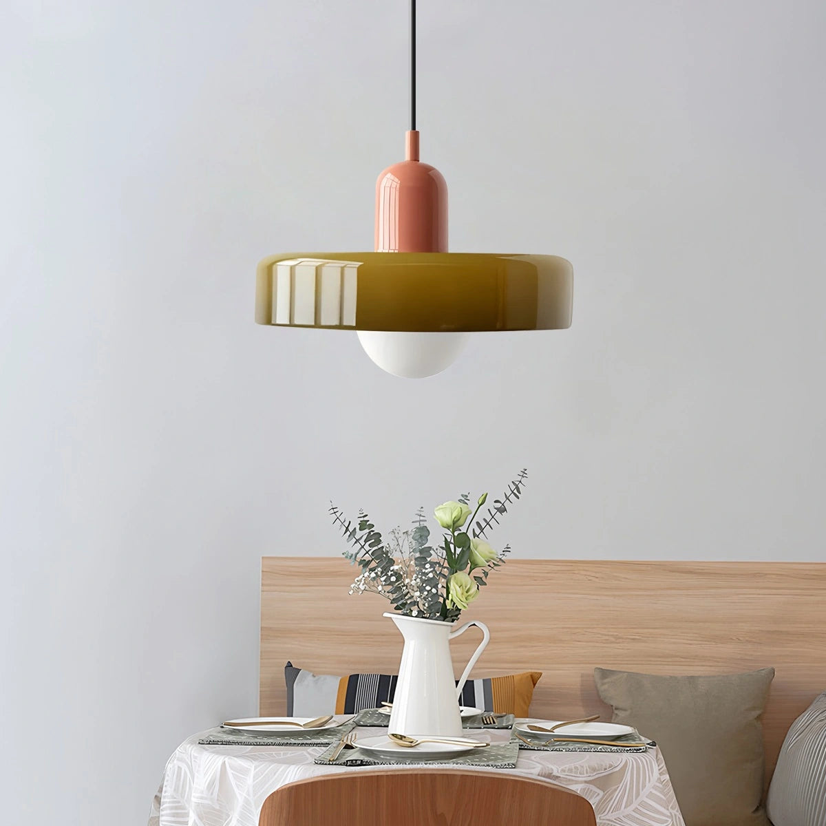 Antizer Modern Bauhaus Glass Pendant Light