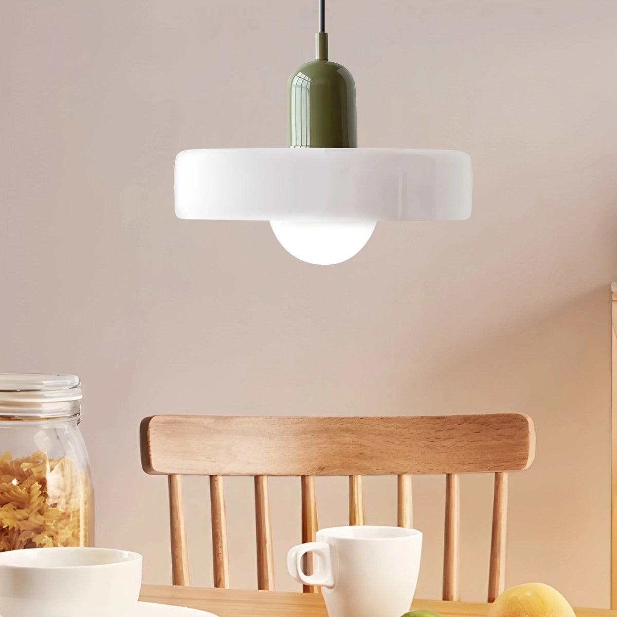 Antizer Modern Bauhaus Glass Pendant Light