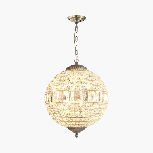 Antizer Crystal Sphere Pendant Light for Dining & Living Rooms