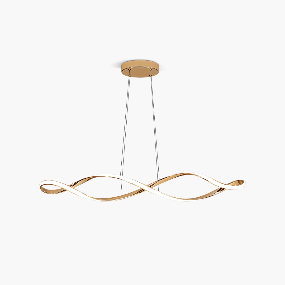Antizer Linear Twist Pendant Light for Dining Room