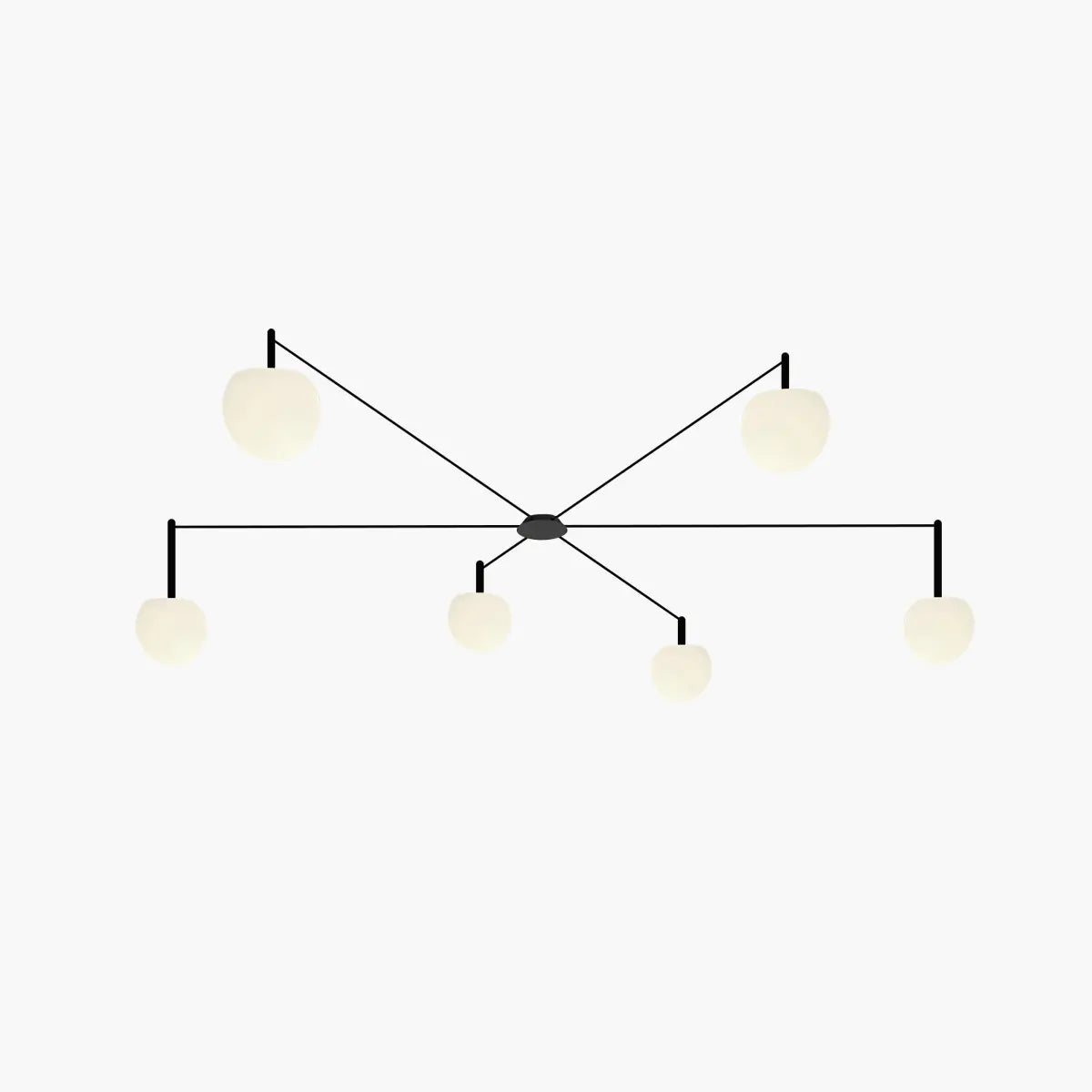 Antizer Custom Frosted Glass Globe Ceiling Light
