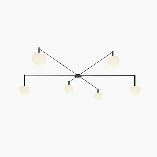 Antizer Custom Frosted Glass Globe Ceiling Light