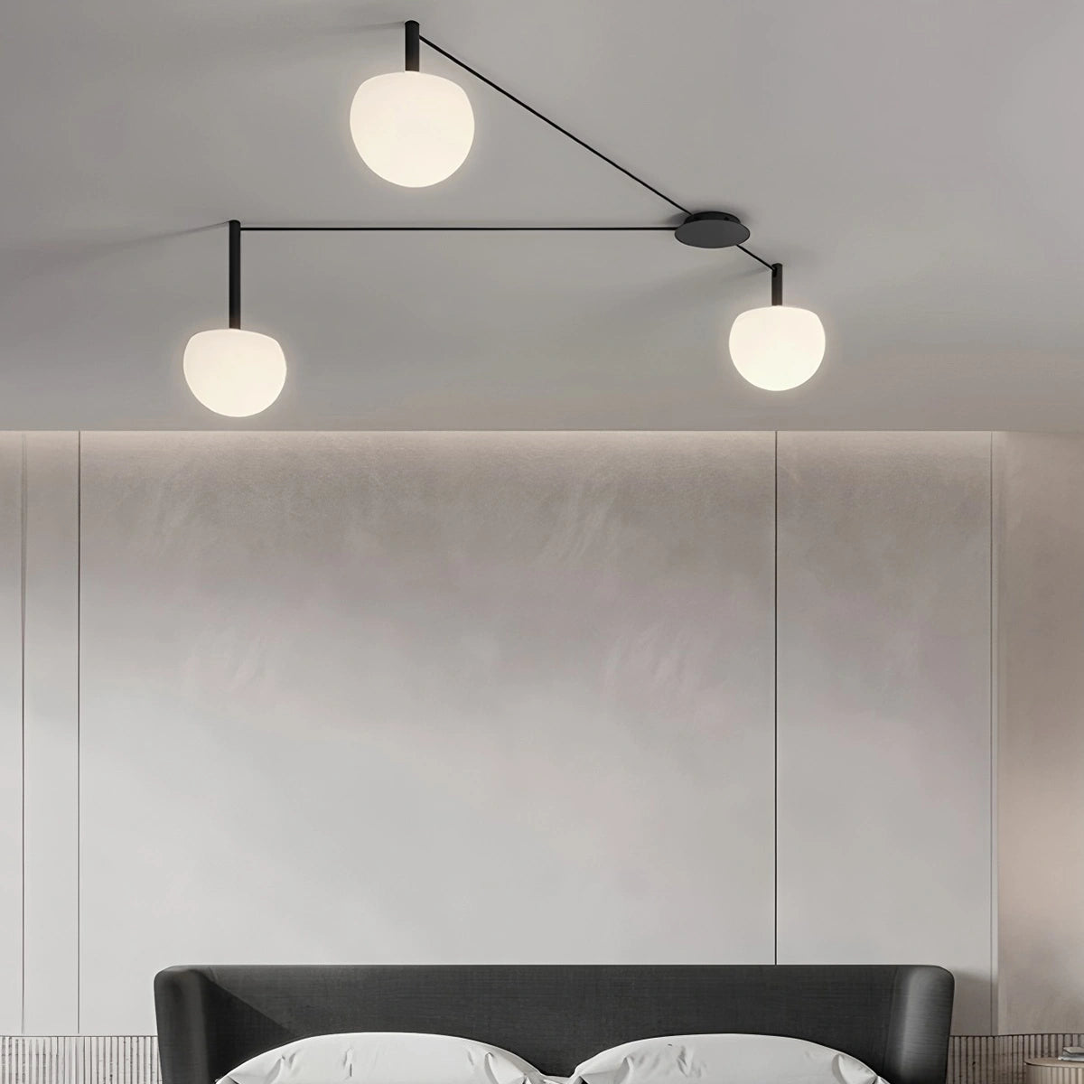 Antizer Custom Frosted Glass Globe Ceiling Light