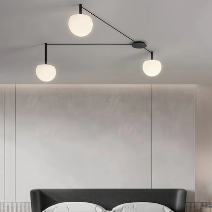 Antizer Custom Frosted Glass Globe Ceiling Light