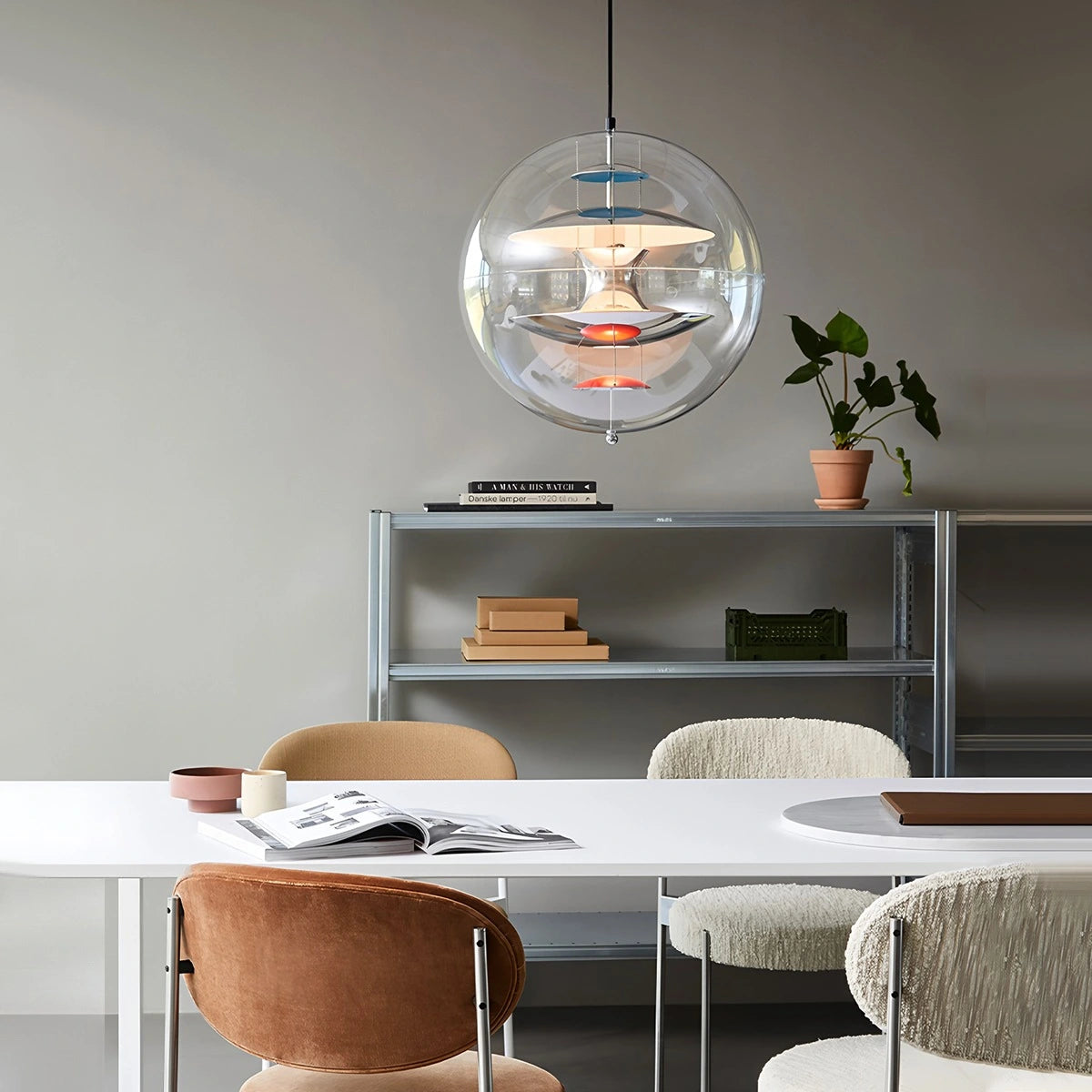 Antizer Danish Globe Dining Room Pendant Light