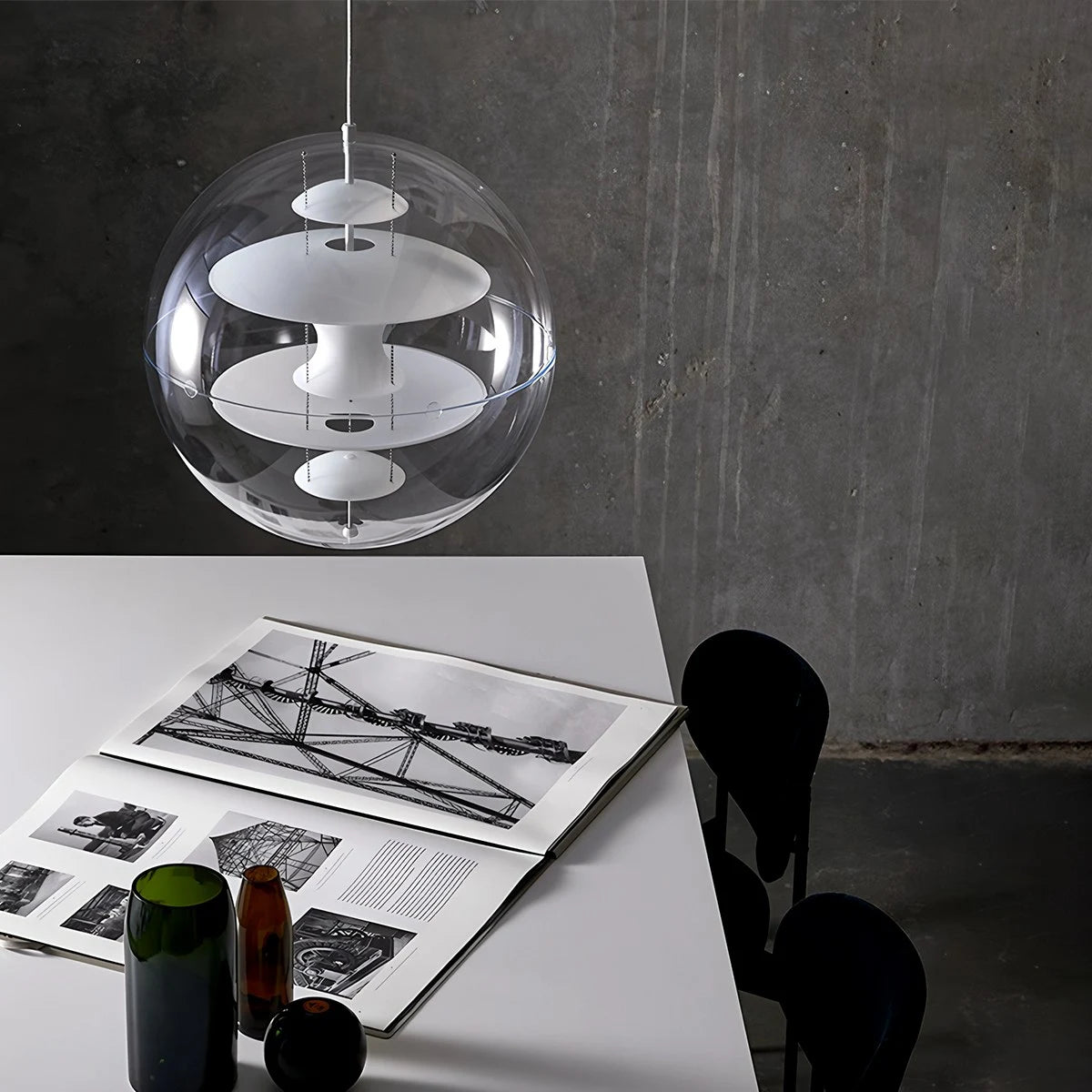 Antizer Danish Globe Dining Room Pendant Light