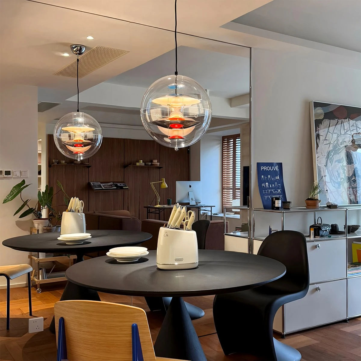 Antizer Danish Globe Dining Room Pendant Light