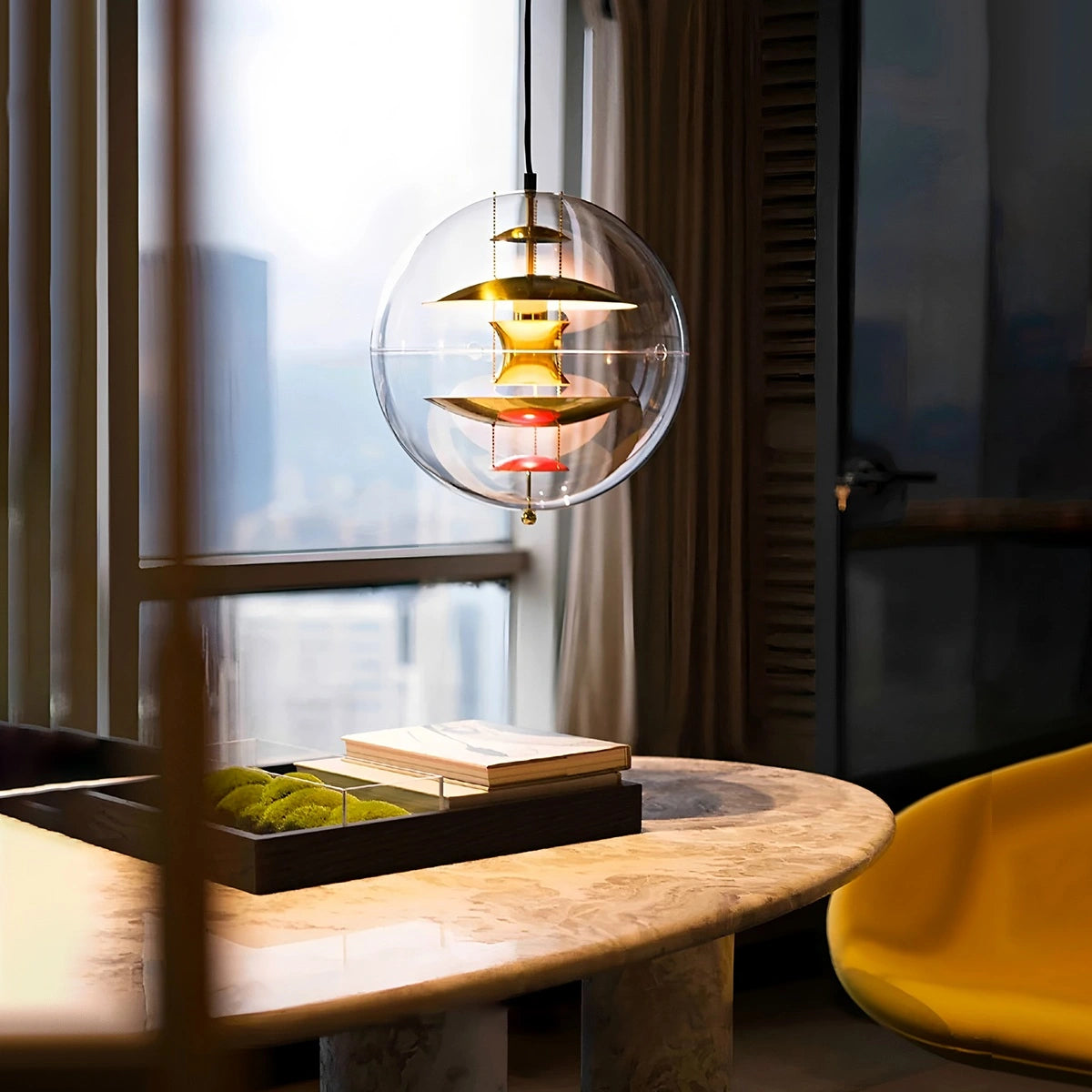 Antizer Danish Globe Dining Room Pendant Light