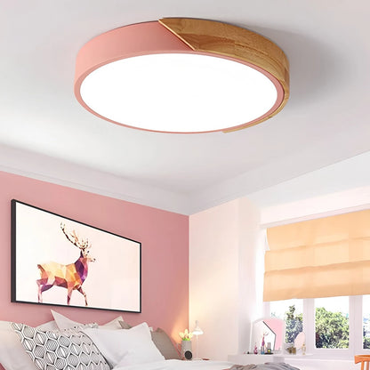 Antizer Minimalist Wood Ceiling Light for Bedroom