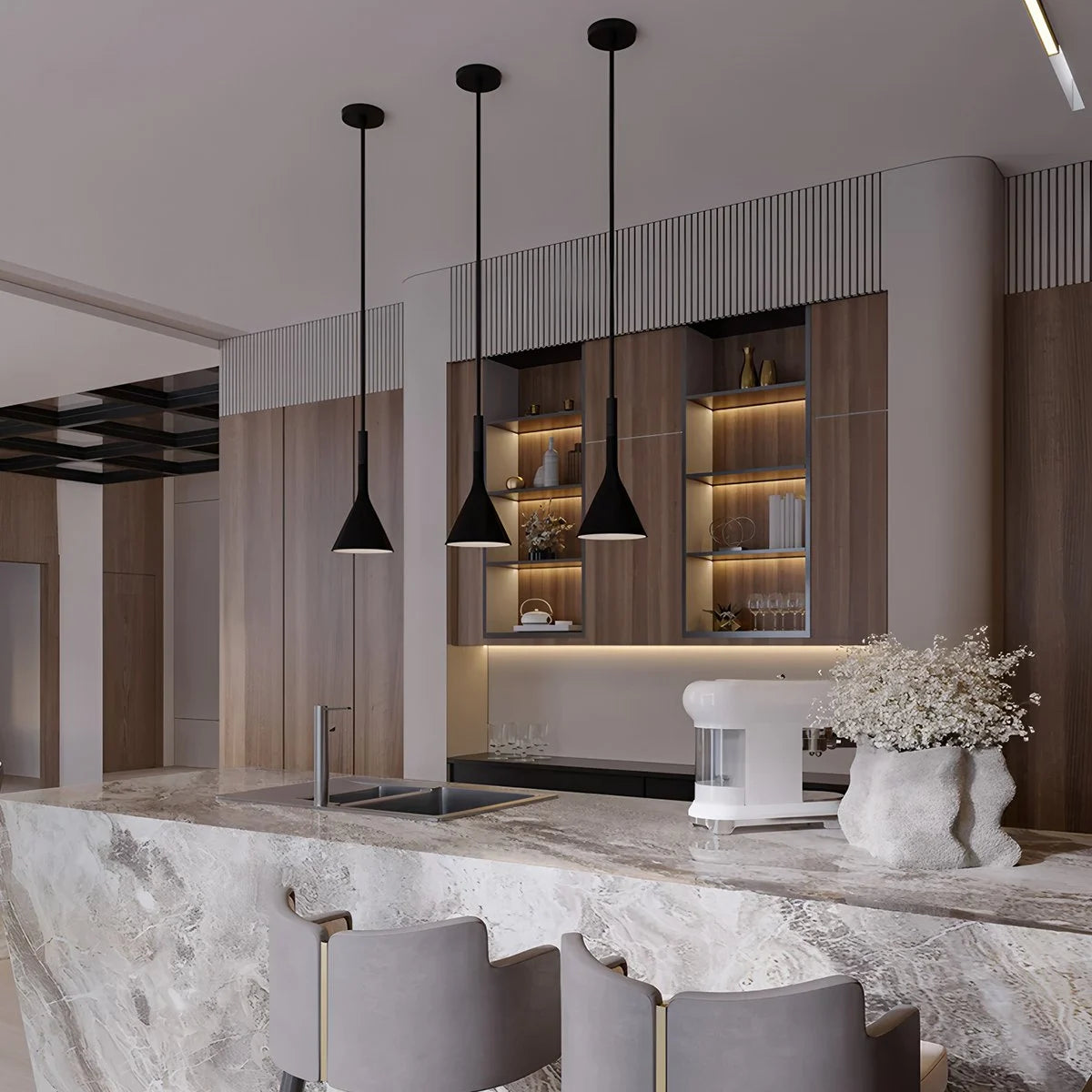 Antizer Divino Cone Pendant Light for Bedroom