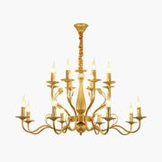 Antizer Double Layered Candle Chandelier for Dining Room