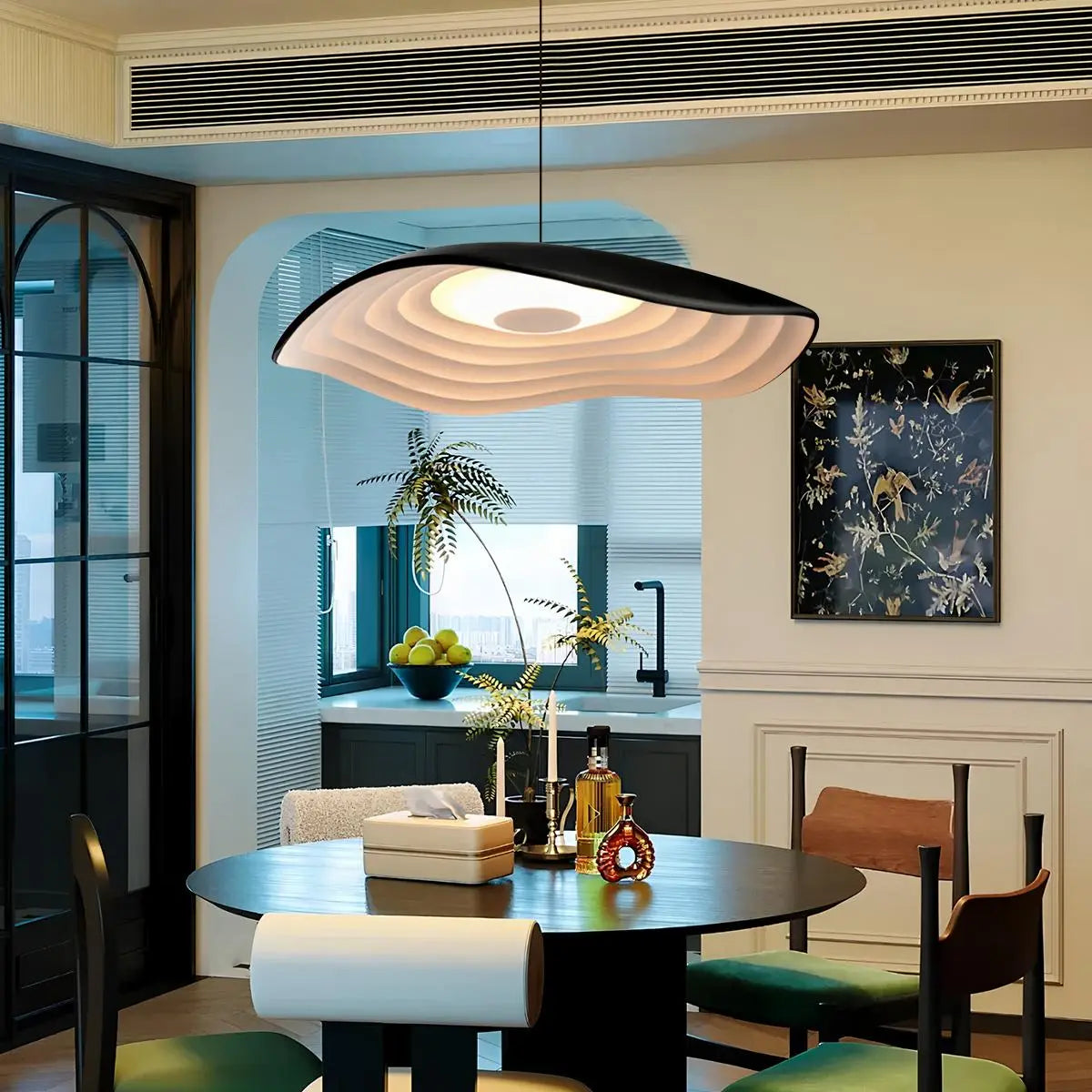 Antizer Nordic Creative Ripple Pendant Light for Dining Room