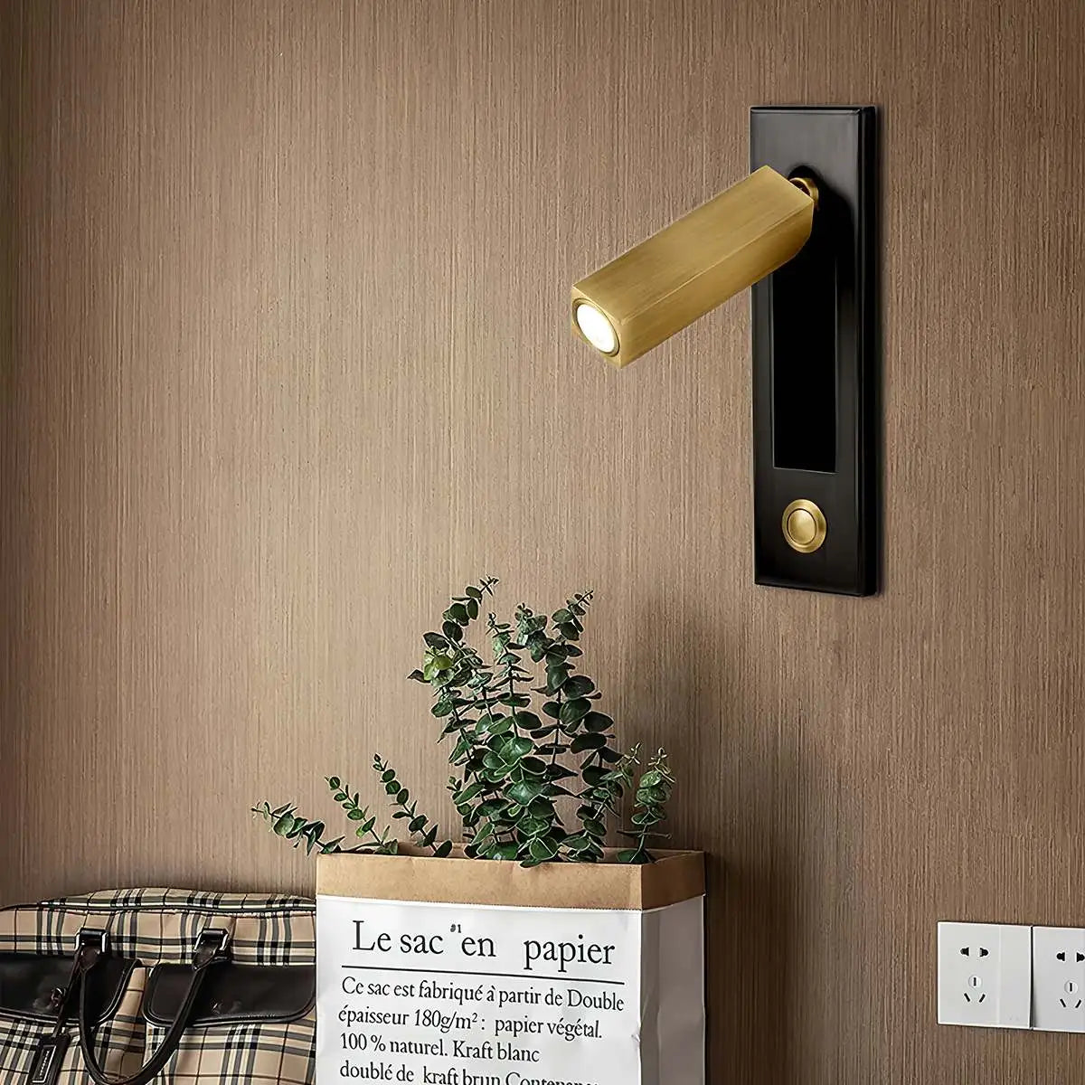 Antizer Embedded Bedside Sconce for Bedroom