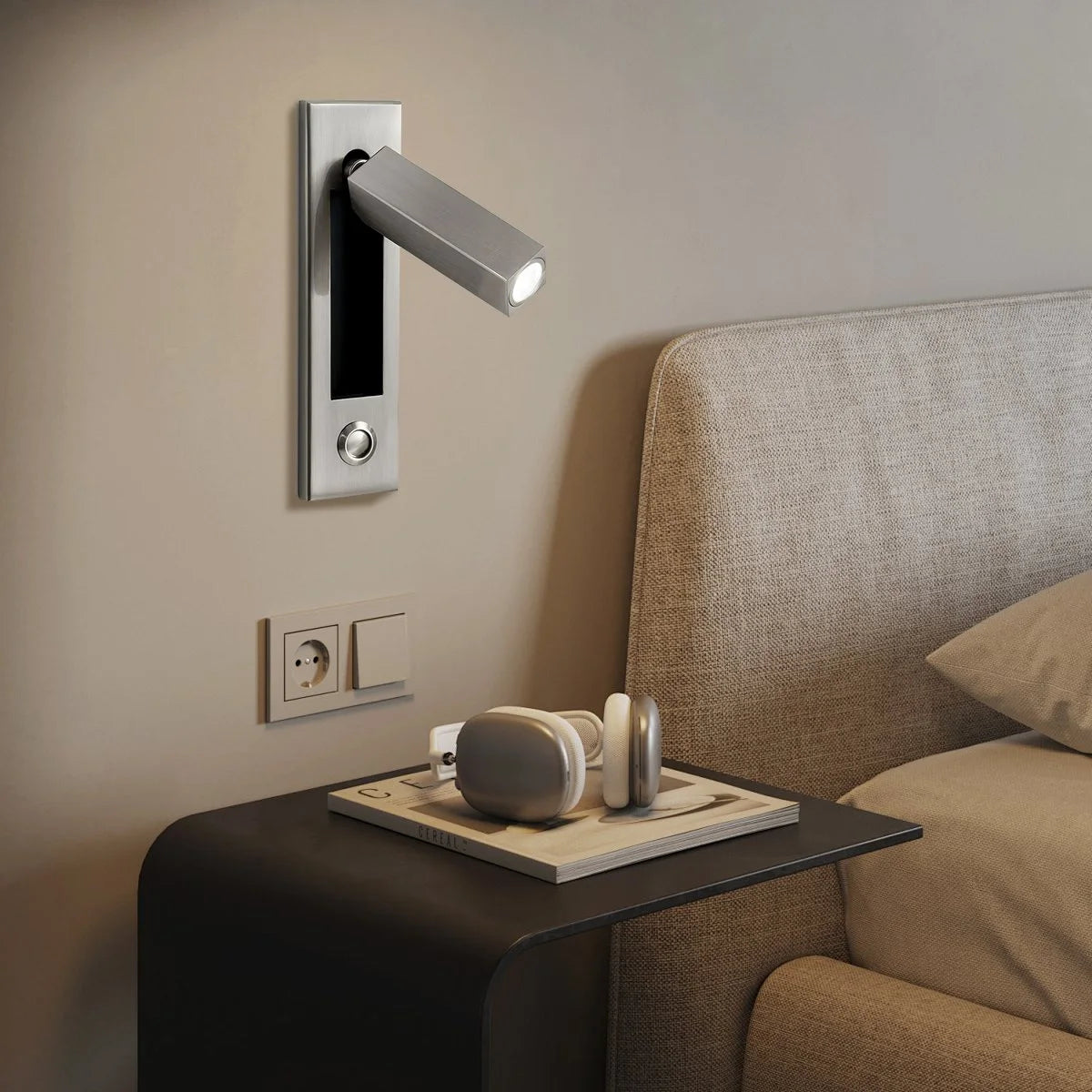 Antizer Embedded Bedside Sconce for Bedroom