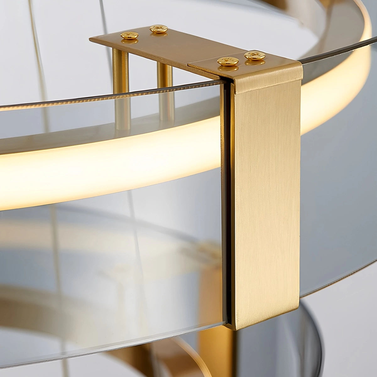 Antizer Enamel Round Brass Chandelier for Dining Area