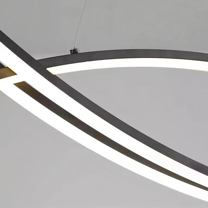 Antizer Eraj Curved LED Pendant Light for Kitchen Island