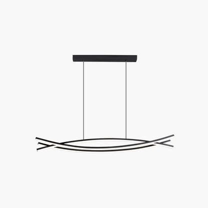 Antizer Eraj Curved LED Pendant Light for Kitchen Island